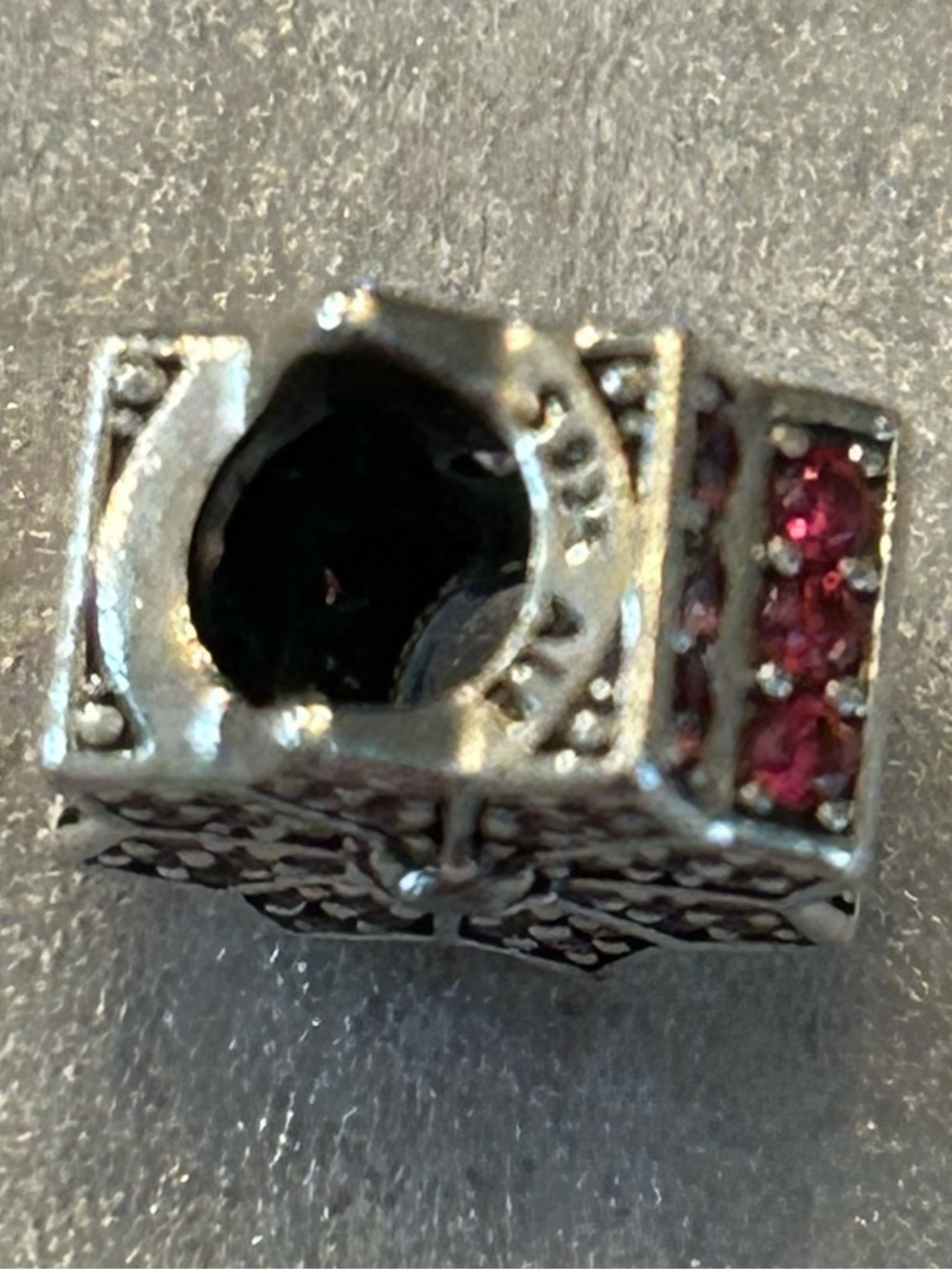 Pandora 2016 Ltd Edition Christmas Red Poinsettia Crystal Holiday Charm - Picture 5 of 7